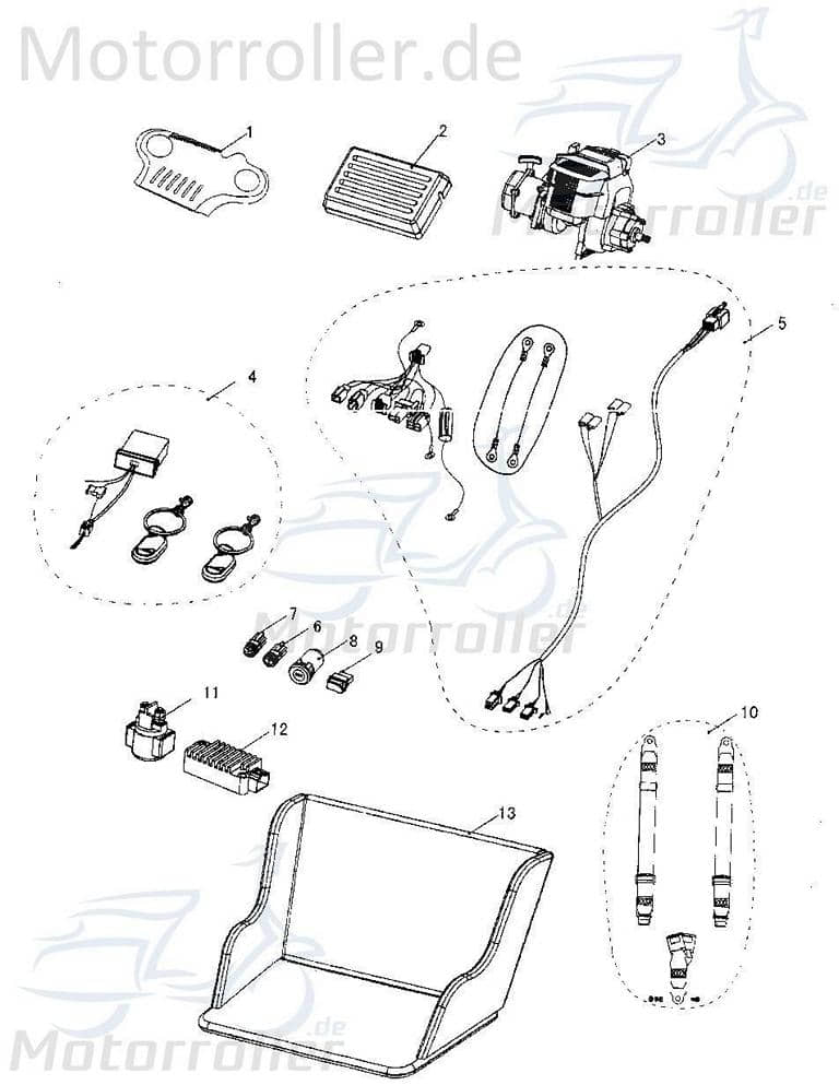 Motor Komplett Tongjiang Kinderbuggy Ersatzmotor