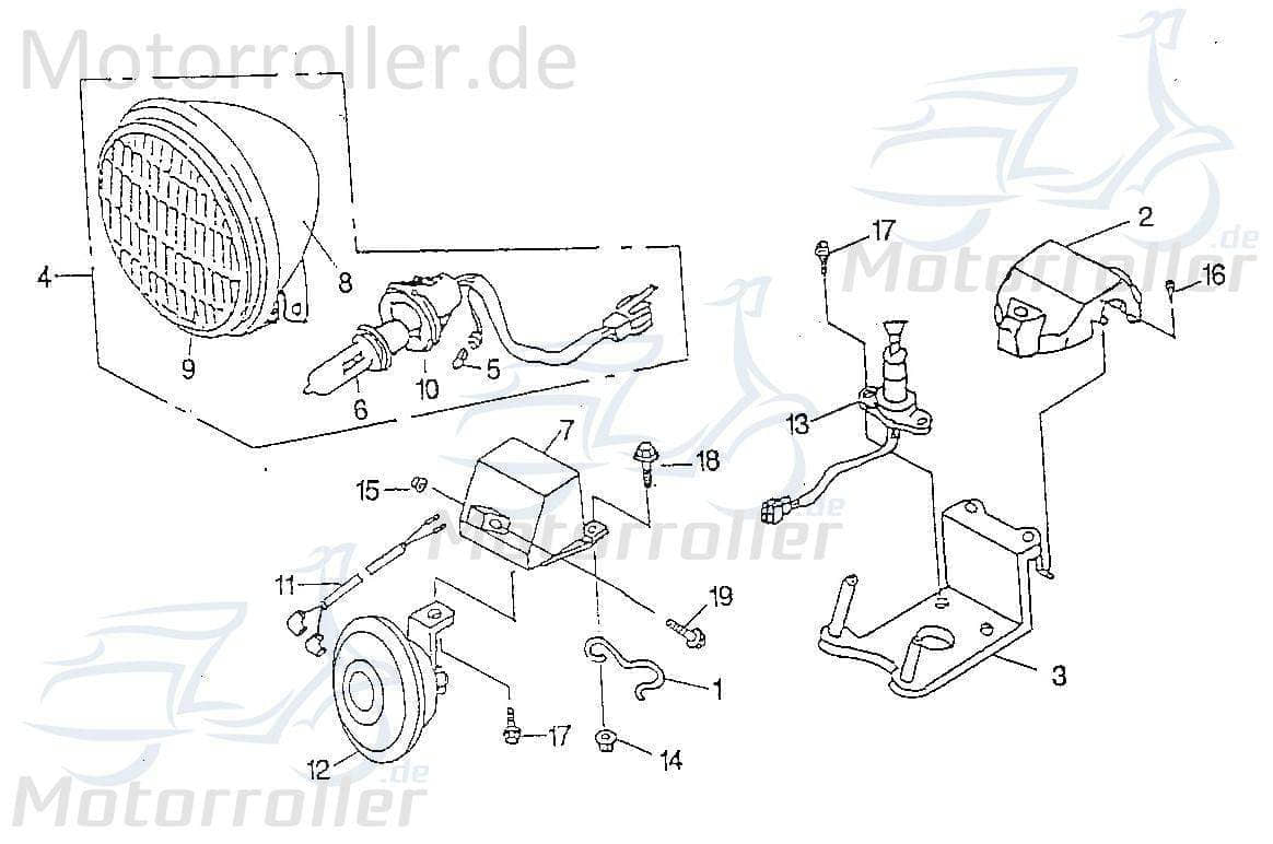 Rex Chopper Scheinwerfer Reflektor Ccm Takt V W