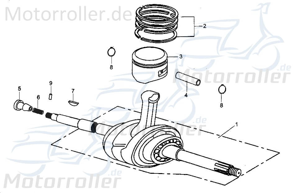 Kolbenbolzen Tongjian Strassenbuggy Sport Ccm Takt Piston Pins