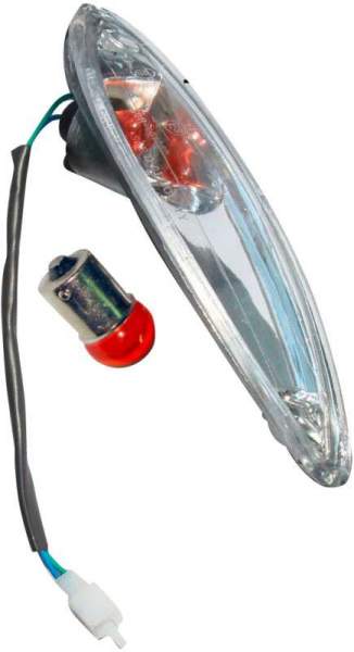 Rex Rexy 50 Blinkleuchte vorne rechts Winker Roller Motorroller.de Blinker 50ccm 2Takt 1E40QMB YY50QT-28 50cc 2T Minarelli liegend