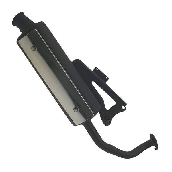 AGM Fighter 50 One Auspuffanlage 2100301-14-2 50ccm Motorroller.de Sportauspuff Auspufftopf Endschalldämpfer Jonway 2Takt 1E40QMB YY50QT-28