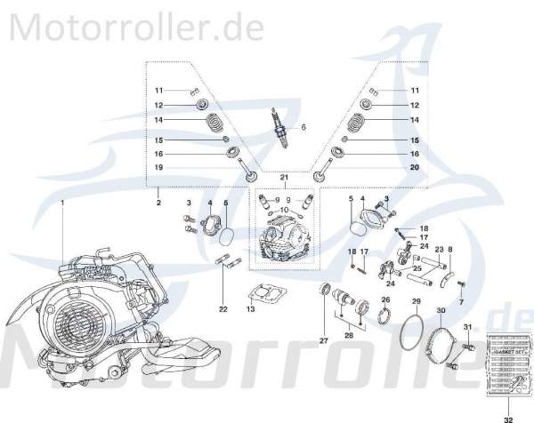 Schraube Kreidler STAR Deluxe 4S 125 Scooter 4Takt SF504-1159 Motorroller.de Bundschraube Maschinenschraube Flanschschraube Flansch-Schraube Moped