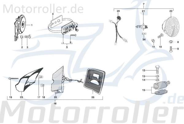 Schraube M4x12mm Kreidler STAR Deluxe 4S 125 Scooter 720602 Motorroller.de Bundschraube Maschinenschraube Flanschschraube Flansch-Schraube Moped