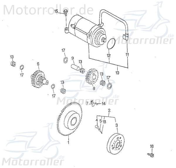 Nadellager Anlasser Quad ATV SMC 150 Rex 98601