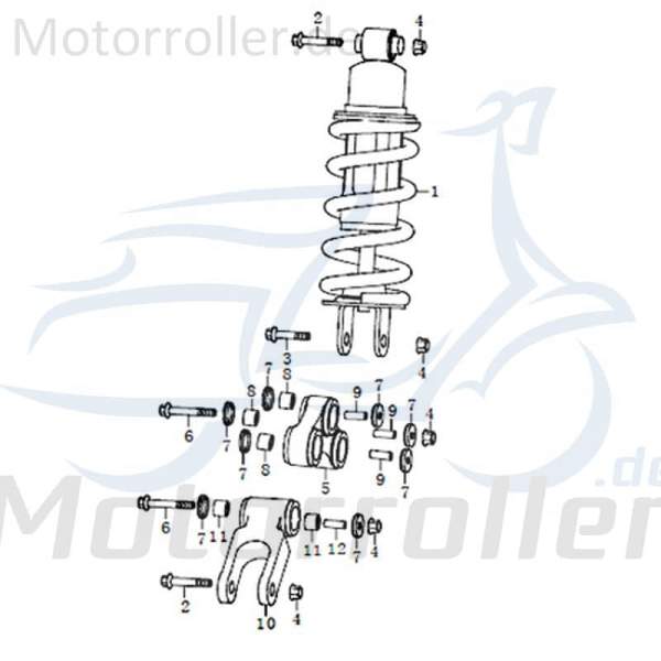 Qingqi STREET 125 DD Abdeckscheibe 125ccm 4Takt FIG.C25-7 Motorroller.de 79920 für 50ccm 125ccm-4Takt Scooter Kreidler Ersatzteil Service Inpektion