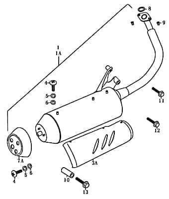 Rex RS125 Unterlegscheibe U-Scheibe 125ccm 4Takt FIG 19D-6 Motorroller.de Distanzhalter Washer Beilagscheibe Ausgleichsscheibe Distanz-Scheibe