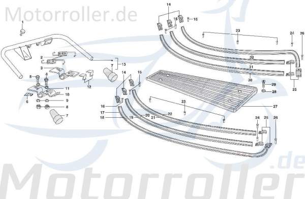 Niete Hauptständer Motorroller LML Star SF504-1216