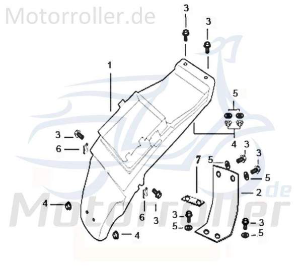 SMC Bundschraube M6x16mm Kreidler Motorrad 700-5787-06016-AG Motorroller.de Maschinenschraube Flanschschraube Flansch-Schraube Maschinen-Schraube