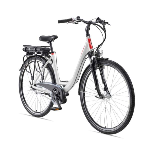E-Bike Telefunken RC890 Multitalent Elektrofahrrad City-Pedelec weiß 28" RH 49cm E-Fahrrad Citybike