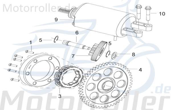 Kreidler Insignio 250 DD Sicherungsring 250ccm 4Takt B08010001201 Motorroller.de 12mm Schelle Befestigungsklemme Sicherungsklemme Sicherungsclip