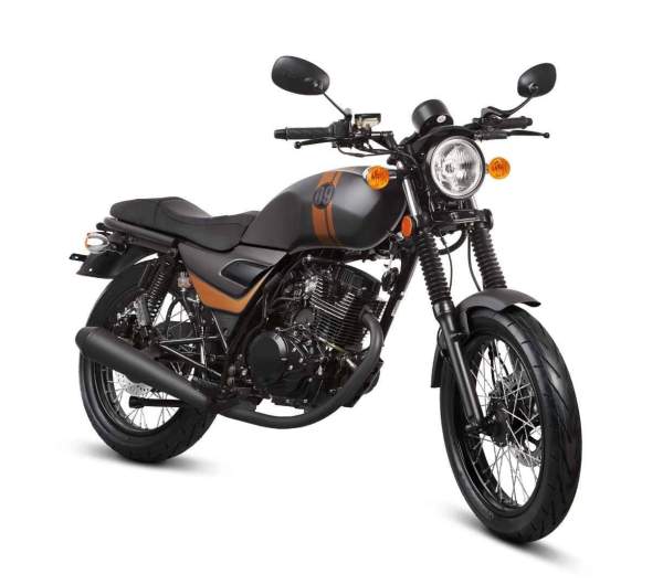 Motorrad Fighter 50 CR-S schwarz 45 km/h Euro 5 Schaltmoped Kleinkraftrad 4 Takt