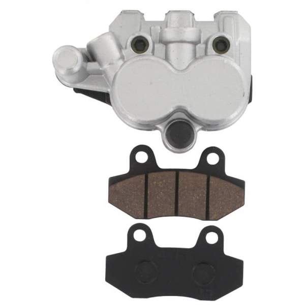 Rex Imola 125 Bremssattel silber Roller Motorroller.de Bremszange 125ccm 4Takt 152QMI YY125QT-28 125cc 4T GY6 vorne links Brems-Sattel