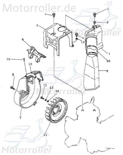 Suction pipe Suction line Adly 19420-104-000