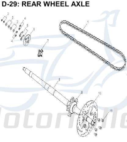 AEON sprocket cogwheel pinion 41202-131-000
