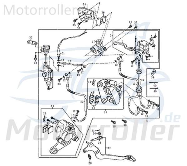 Kreidler DICE GS/SM 125i Befestigungswinkel CBS-Ventil 781027 Halter Halterung Befestigung