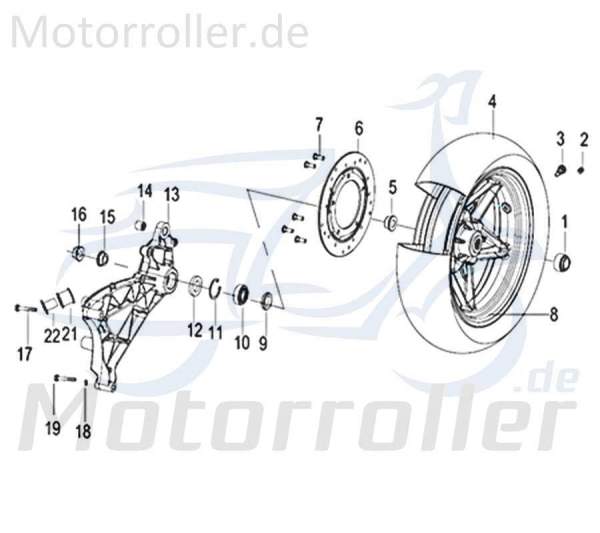 Kreidler Insignio 125 2.0 Federbeinaufhängung 125ccm 4Takt 750288 Motorroller.de hinten rechts 125ccm-4Takt Scooter Qingqi Ersatzteil Service