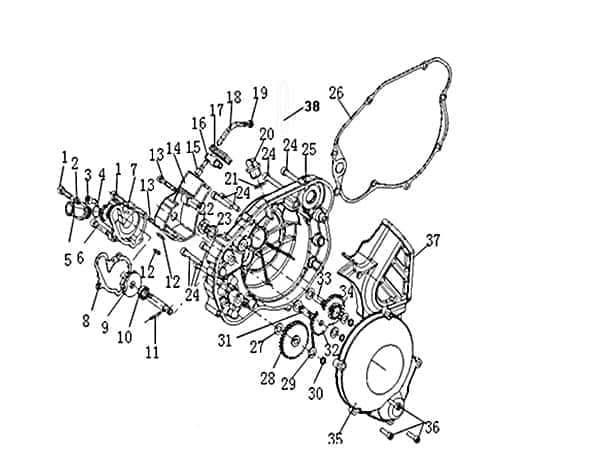 SMC Bundmutter M6 Flanschmutter Scooter 305-20Y1-009-005 Motorroller.de Sechskantmutter Sechskant-Mutter Flansch-Mutter Maschinenmutter Bund-Mutter