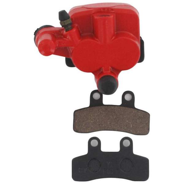 Brake caliper red front left double piston 2090404-4-R