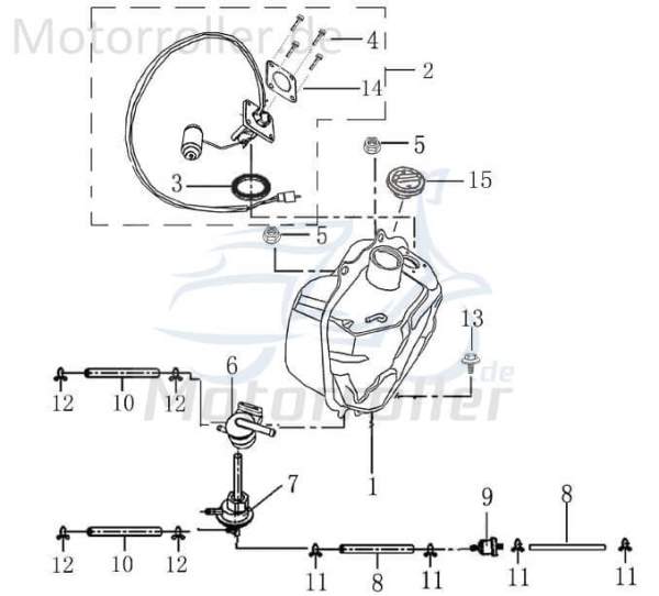 Rex RS Classic 50 Schraube M5x16mm 50ccm 4Takt 9101505016-1 Motorroller.de Bundschraube Maschinenschraube Flanschschraube Flansch-Schraube 50ccm-4Takt