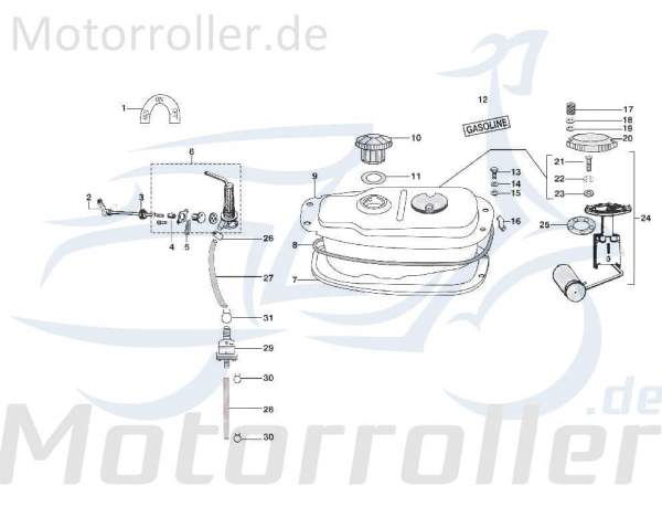 Benzinfilter von AGM-MOTORS Benzintank SF523-0849