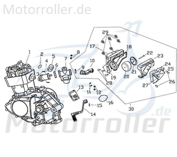 Kreidler Supermoto 250 DD Ansaugelement 125ccm 4Takt Y9B-09133-00-00 Motorroller.de Luftfilter 125ccm-4Takt Motorrad Moped Ersatzteil Service