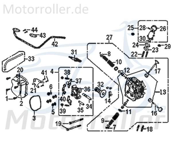 Stehbolzen M6x73mm Gewindestange Gewinde-Stange Roller 742038 Motorroller.de Gewindebolzen Stiftschraube Gewindestab Schraubbolzen Gewinde-Bolzen