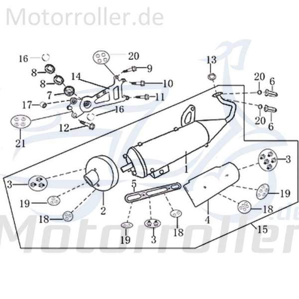 Sechskantschraube M8x105mm Kreidler Halter 4Takt 9050608105-1 Motorroller.de Befestigung Halterung Flachkopfschraube Sechskant-Schraube Bundschraube