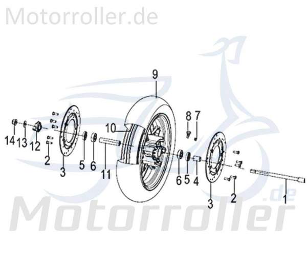 Kreidler Insignio 125 250 DD 2.0 Simmerring Radialdichtring Vorderrad 750232 Motorroller.de