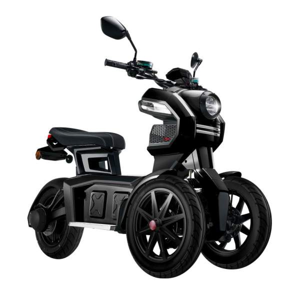 Dreirad Scoody E3 Trike IT-Z 45 km/h schwarz 1490 Watt Elektroroller E-Scooter E-Roller