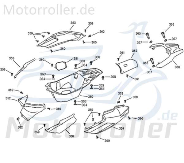 SMC Blechschraube 4.2x12mm Jonway Scooter 93301-42012-03 Motorroller.de Kreuzschlitzschraube Kreuzschraube Blech-Schraube Treibschraube 50ccm-2Takt