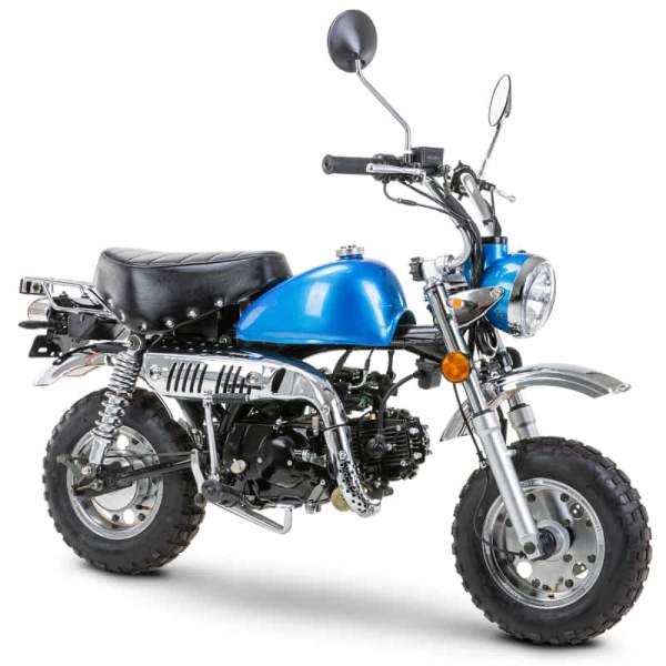 Minibike Fighter 50 PM-RS blau 45 km/h Euro 5 Motorrad Schaltmoped Kleinkraftrad Mokick Minimotorrad