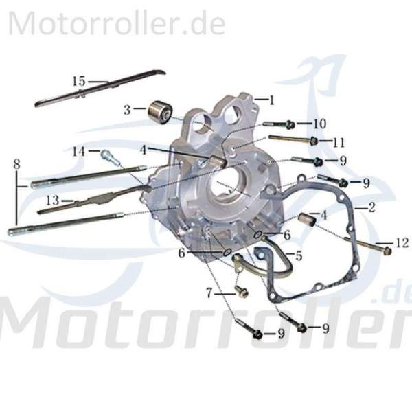 Kreidler Martinique 125 Kettenführung 125ccm 4Takt 704753 Motorroller.de Kettenführungselement 125ccm-4Takt Scooter Ersatzteil Service Inpektion