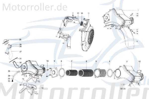 Kreidler STAR Deluxe 4S 200 Gummistopfen 200ccm 4Takt SF514-0317 Motorroller.de Entwässerungsschlauch Verschlussstopfen Gummikappe Gummi-Stopfen LML