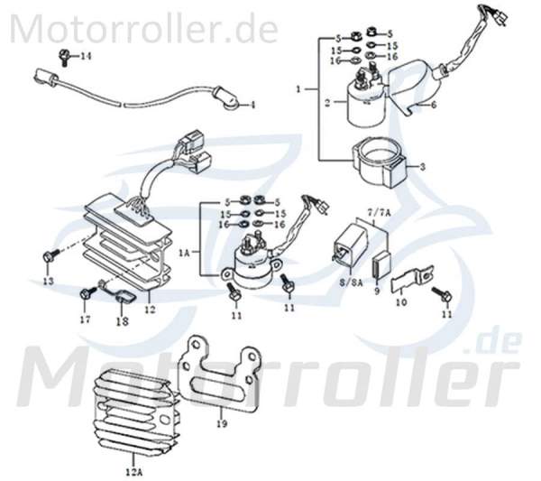 Kreidler DICE GS/SM 125i Halter für Gleichrichter 781049 Befestigung Halterung Regler