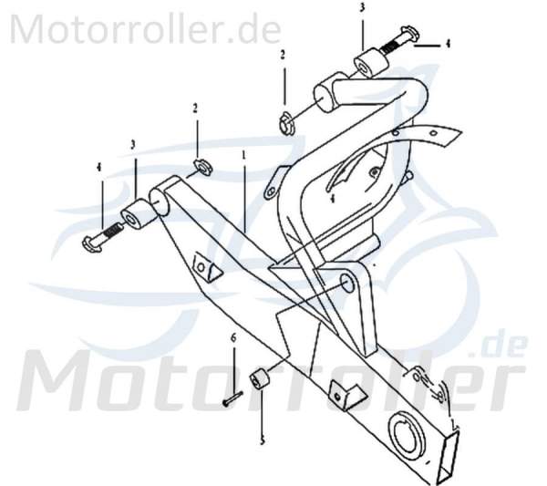Schwinge Aufhängung 206-HDDMI-001 Motorroller.de