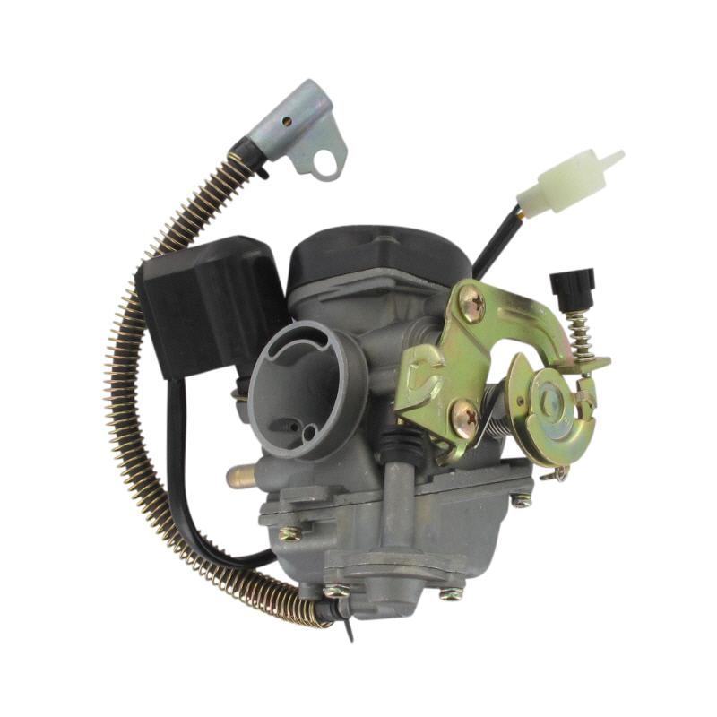 Citomerx 155154 Komplettauspuff Für Benzhou YY50QT-7A, 50ccm 4T Roller, GY6 China Motor