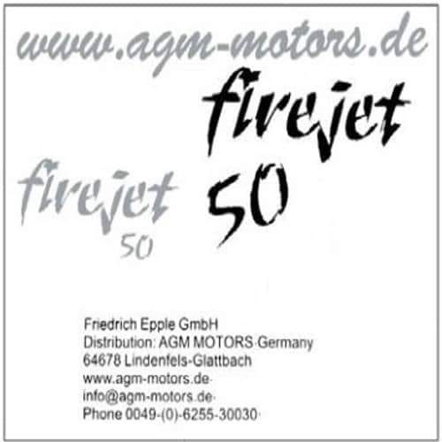 Aufklebersatz Firejet 125 one Sticker Jonway 1220301-12