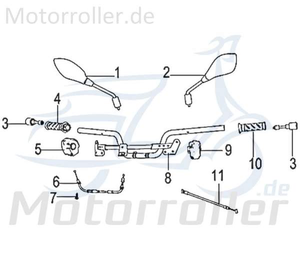 Schraube 5x10mm Jonway Insignio 250 DD Flanschschraube 750406 Motorroller.de Bundschraube Maschinenschraube Flansch-Schraube Maschinen-Schraube Moped