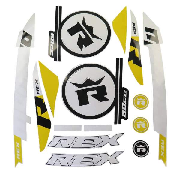 Rex RS450 Dekorsatz Aufkleber Sticker 50ccm 4Takt 706328 Motorroller.de Aufkleber-Set Deko-Set Aufklebersatz Dekoraufkleber Kit Scooter Monaco 125