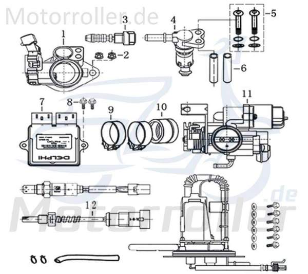 Kreidler DICE GS/SM 125i Pro Schlauchverbinder Kraftstoffleitung 781072 Motorroller.de Benzinleitung Benzinschlauch Enduro Supermoto Motorrad