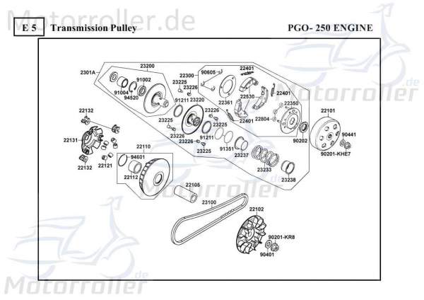 PGO Bugrider 250 Clip D=7mm 250ccm 4Takt FIG.-F16-NO.-18 Motorroller.de Klammer Schelle Klemmschelle Befestigungsschelle Halteklammer Schraubschelle