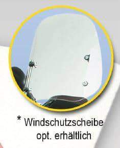 PGO T-Rex 125 Windschutzscheibe TCBA300 Windabweiser Motorroller.de Schutzschild Frontverkleidung Frontschürze Frontmaske 125ccm 4Takt 125cc