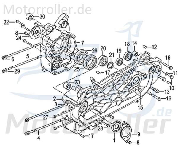 Kreidler Insignio 125 2.0 Kugellager 6207 Lager 750158 Motorroller.de Wälzlager Rillenkugellager Rollenlager Kugel-Lager Wellenlager