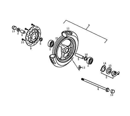 Kappe, links Verkleidung FIG32B-15 Motorroller.de