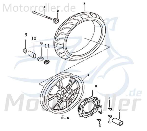 Kreidler DICE SM 50 LC Felgenventil 50ccm 2Takt 309-12Y2-001-L-1 Motorroller.de Reifenventil Luftventil Reifen-Ventil Felgen-Ventil Winkelventil Moped