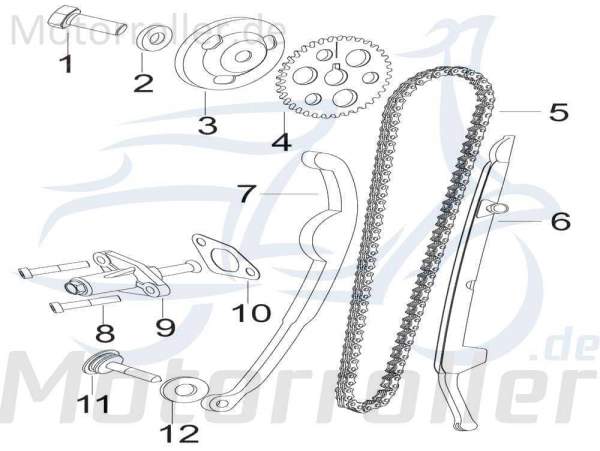 SMC Schraube Kreidler Insignio 125 2.0 Scooter 14008505001X Motorroller.de Bundschraube Maschinenschraube Flanschschraube Flansch-Schraube Moped