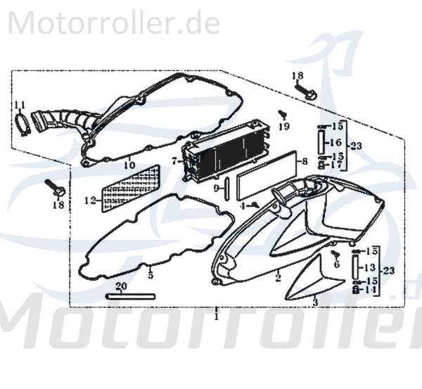 Kreidler Florett 125G Schraube M6x25mm 125ccm 4Takt FIG12-6 Motorroller.de Kickstarterhebel Bundschraube Maschinenschraube Flanschschraube Motorrad