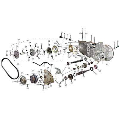 Stehbolzen M8x41mm Jonway Insignio 250 DD Scooter 3114190501 Motorroller.de Gewindestange Gewinde-Stange Gewindebolzen Stiftschraube Gewindestab Moped