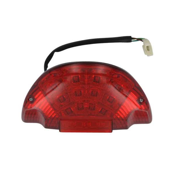 Taillight LED completely red with E mark 1010219-2-LED