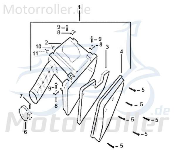 LuftfilterStecker II Motorrad 1 Kreidler Rex 733010